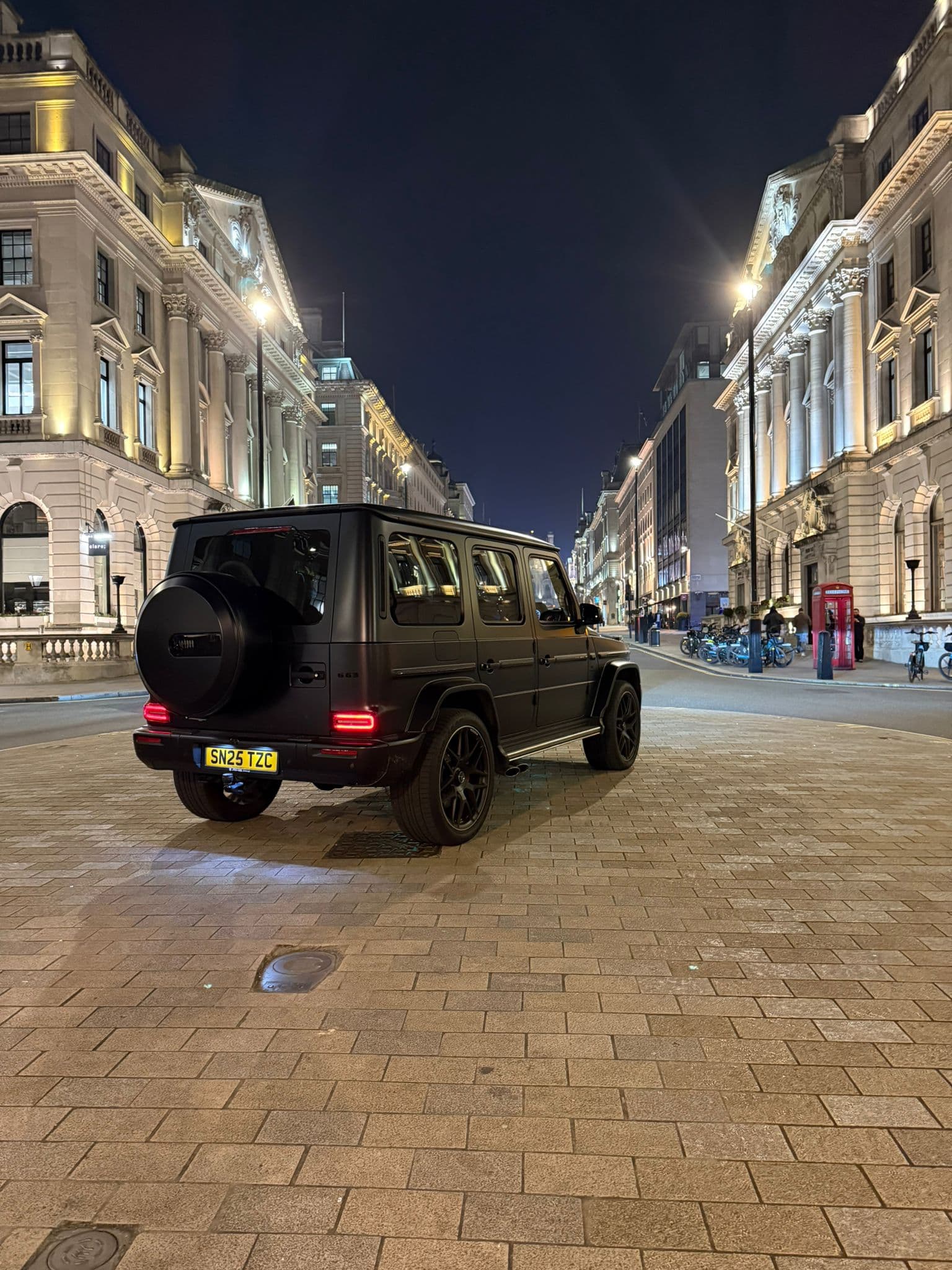Mercedes AMG G 63 Magno Edition in matte mango finish, featured Mayfair Motors fleet vehicle